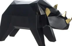 Dekoracje - Ozdoby*CN-158 Figurka duży nosorożec Geo 81 (czarny)