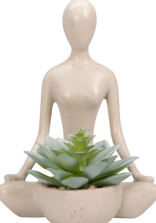 Dekoracje - Ozdoby*CN-218 Figurka z roślinką Pearl 106