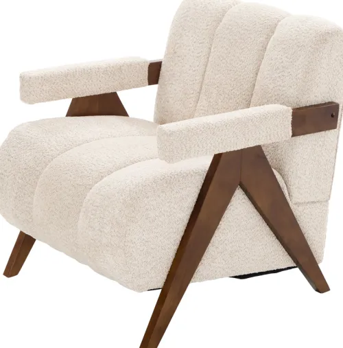Fotele Wypoczynkowe*CN-220 Fotel Biscuit 32 (boucle beż)