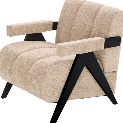 Fotele Wypoczynkowe*CN-220 Fotel Biscuit 32 (boucle cappuccino)