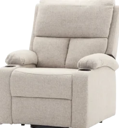 Fotele Wypoczynkowe*CN-187 Fotel elektryczny relax z funkcją ułatwiania wstawania Calio 27 (latte)