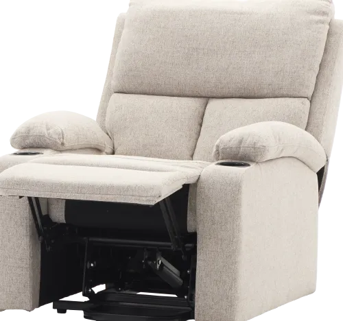 Fotele Wypoczynkowe*CN-187 Fotel elektryczny relax z funkcją ułatwiania wstawania Calio 27 (latte)