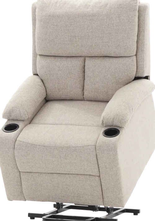 Fotele Wypoczynkowe*CN-187 Fotel elektryczny relax z funkcją ułatwiania wstawania Calio 27 (latte)