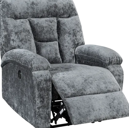 Fotele Wypoczynkowe*CN-166 Fotel elektryczny z funkcją relax Gerona 21 (jasnoszary)