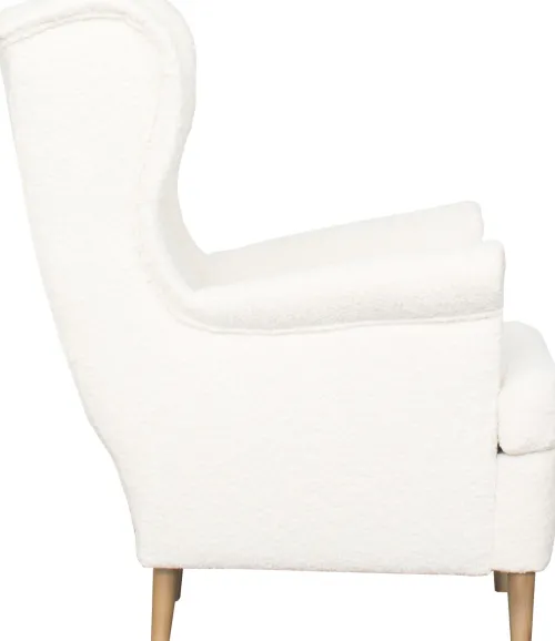 Fotele Uszaki|Fotele*Bodzio Fotel Werina (boucle kremowy)