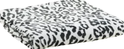 Koce*CN-238 Koc flanelowy Animals 34 (biały/czarny)