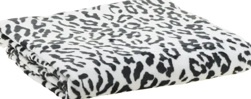 Koce*CN-238 Koc flanelowy Animals 34 (biały/czarny)