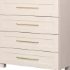 Komody Z Szufladami*Bodzio Komoda z 4 szufladami Hawana (kaszmir lakier mat/kaszmir)