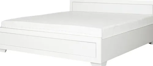 Łóżka|Łóżka Dwuosobowe*Bodzio Łóżko 2-osobowe 180 Majorka (biały) ze stelażem i pojemnikiem