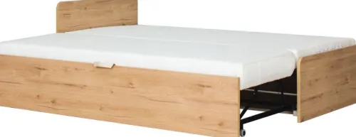 Łóżka|Łóżka Dwuosobowe*Bodzio Łóżko rozkładane Kortez (dąb Soma ciemny)