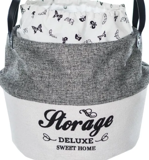 Przechowywanie*CN-38 Kosz lniany 12-2 (wym.33x35x40cm)