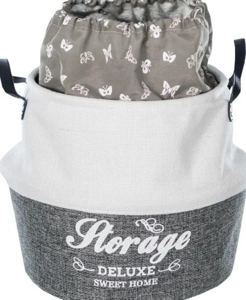 Przechowywanie*CN-38 Kosz lniany 12-1 (wym.33x35x40cm)