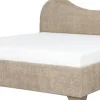 Łóżka|Łóżka*Bodzio Łóżko tapicerowane 180 Cloudi (boucle cappuccino) ze stelażem i pojemnikiem