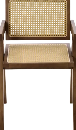 Krzesła Do Jadalni*CN-232 Krzesło drewniane Nerivo 41 (rattan/orzech)