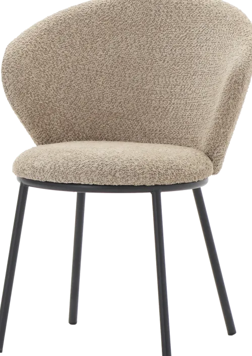 Krzesła Do Jadalni*CN-149 Krzesło Larmes 31 (boucle cappuccino)