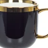 Kubki, Filiżanki I Miski*CN-176 Kubek ceramiczny Cindy 83 (czarny ze złotym paskiem)