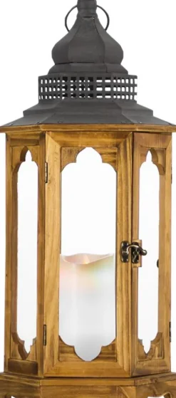 Lampki Nocne, Lampiony I Świece|Latarenki Do Salonu*CN-6 Lampion duży Dori (drewno)