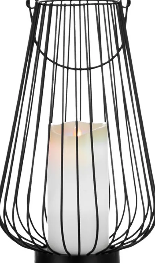 Lampki Nocne, Lampiony I Świece|Latarenki Do Salonu*CN-6 Lampion duży Marilena (czarny)