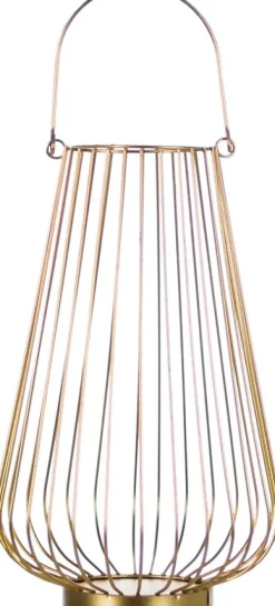 Lampki Nocne, Lampiony I Świece|Latarenki Do Salonu*CN-6 Lampion duży Marilena (złoty)