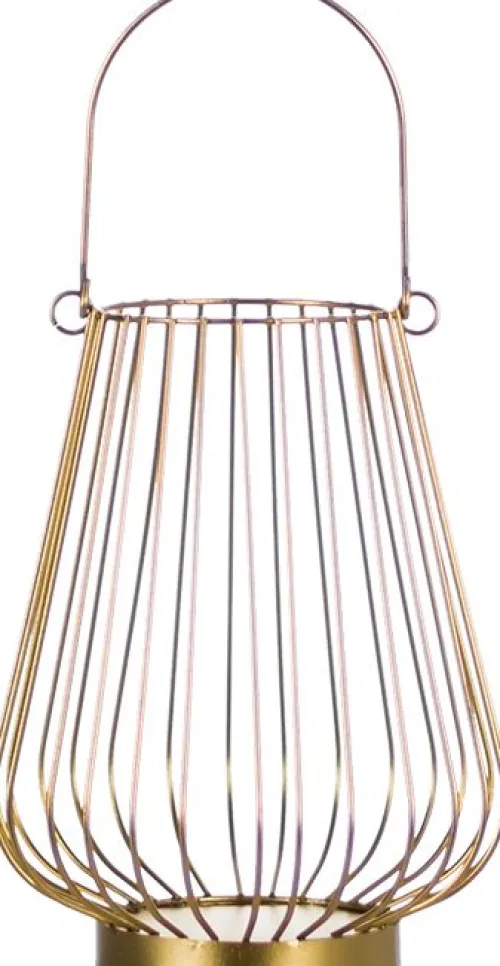 Lampki Nocne, Lampiony I Świece|Latarenki Do Salonu*CN-6 Lampion mały Marilena (złoty)