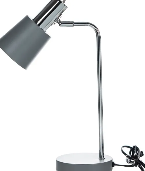 Lampki Nocne, Lampiony I Świece*CN-101 Lampka na biurko Boston 6 (szaro/srebrny)