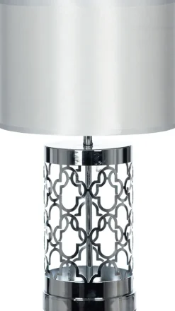 Lampki Nocne, Lampiony I Świece*CN-33 Lampka nocna Silvero 9 (srebrny/biały)