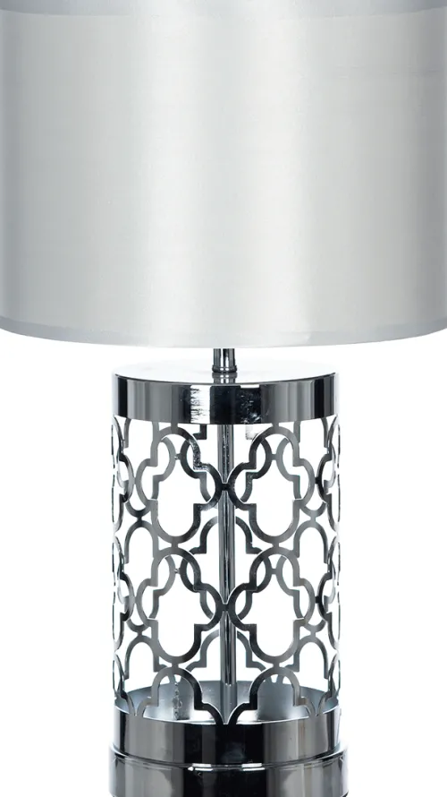 Lampki Nocne, Lampiony I Świece*CN-33 Lampka nocna Silvero 9 (srebrny/biały)