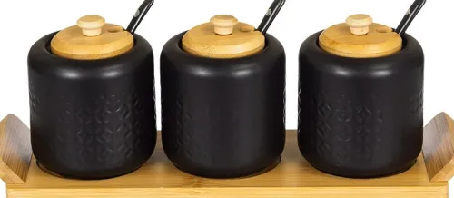 Zastawa Stołowa|Pojemniki Kuchenne*CN-1 Pojemnik 2 (3-elem.) Palomo (czarny)