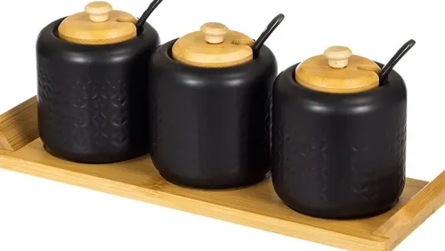 Zastawa Stołowa|Pojemniki Kuchenne*CN-1 Pojemnik 2 (3-elem.) Palomo (czarny)