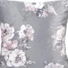 Poszewki Na Poduszki 45X45|Poduszki I Poszewki*CN-80 Poszewka Livia 93 (szary+kwiaty ze złotem)