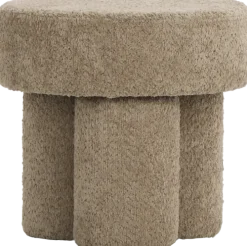 Pufy Tapicerowane|Pufy I Siedziska*CN-248 Puf Grzybek (boucle cappuccino)