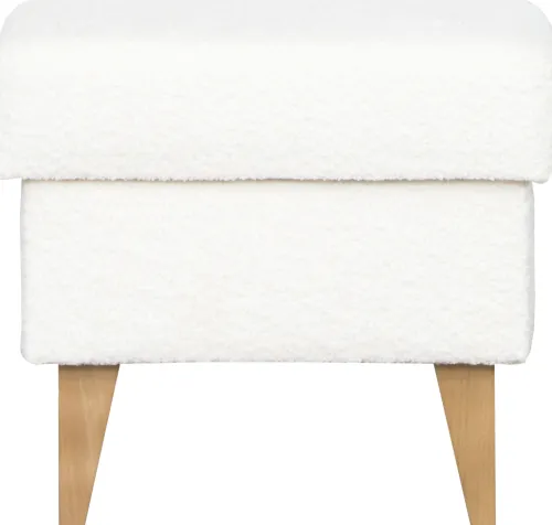 Pufy Tapicerowane|Pufy I Siedziska*Bodzio Puf Sewilla (boucle kremowy)