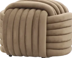 Pufy Tapicerowane*CN-101 Puf Wool 24 (brąz)