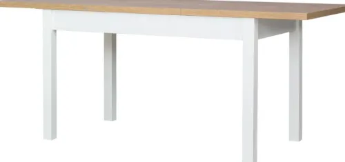 Stoły|Stoły Rozkładane*Bodzio Rozkładany stół kuchenny 134 cm z automatem synchronicznym (dąb Soma ciemny/biały)