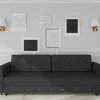 Meble Do Salonu*Bodzio Salon - kanapa Diamentino (plusz czarny)