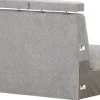Narożniki Systemowe (Modułowe)*Bodzio Siedzisko 2-osobowe Lazur (rojal szary)
