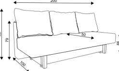 Sofy I Kanapy|Sofy Rozkładane*Bodzio Sofa Afrodyta 2 (plusz srebrzysty)
