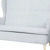 Sofy I Kanapy|Sofy Nierozkładane*Bodzio Sofa 2-osobowa Werina (diamentowy jasny szary)