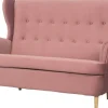 Sofy I Kanapy|Sofy Nierozkładane*Bodzio Sofa 2-osobowa Werina (plusz brudny róż)