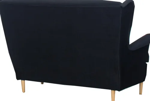 Sofy I Kanapy|Sofy Rozkładane*Bodzio Sofa 2-osobowa Werina (plusz czarny)
