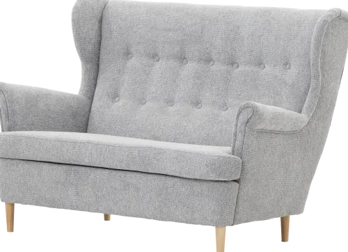 Sofy Nierozkładane*Bodzio Sofa 2-osobowa Werina (rojal szary)