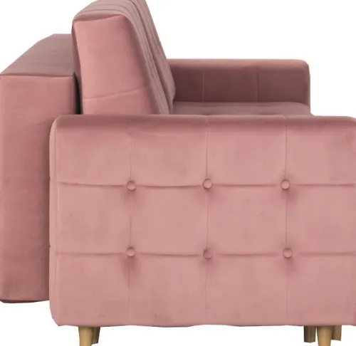 Sofy I Kanapy|Sofy Rozkładane*Bodzio Sofa Paris (plusz brudny róż)