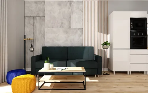 Sofy I Kanapy|Sofy Rozkładane*Bodzio Sofa Paris (plusz zieleń)