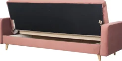 Sofy I Kanapy|Sofy Rozkładane*Bodzio Sofa Sewilla (plusz brudny róż)