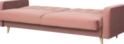 Sofy I Kanapy|Sofy Rozkładane*Bodzio Sofa Sewilla (plusz brudny róż)