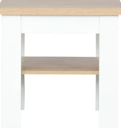 Stoliki|Stoliki*Bodzio Stolik kwadratowy pełny z półką (dąb soma ciemny/biały)