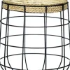 Stoliki|Stoliki*CN-94 Stolik metalowy Flora 8 z blatem z trawy hiacyntowej
