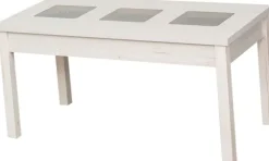 Stoliki|Stoliki*Bodzio Stolik prostokątny ze szkłem 120cm (dąb Soma perłowy)