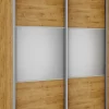 Wysokie Szafy|Szafy Z Lustrem*Bodzio Szafa przesuwna lustra 150cm (dąb soma ciemny)