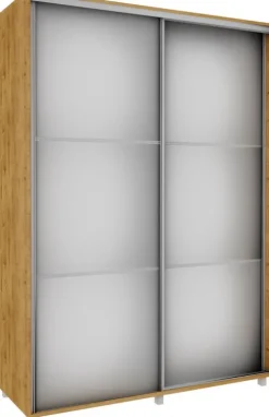Wysokie Szafy|Szafy Z Lustrem*Bodzio Szafa przesuwna 3xlustra 150cm (dąb Soma ciemny)